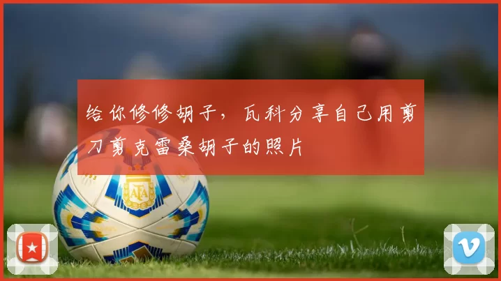 给你修修胡子，瓦科分享自己用剪刀剪克雷桑胡子的照片