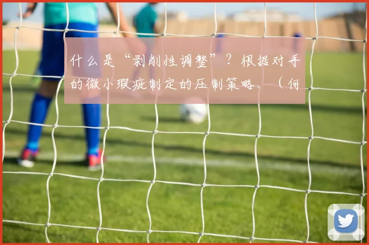 什么是“剥削性调整”？根据对手的微小瑕疵制定的压制策略。（何谓“剥削性调整”：针对对手微小漏洞的压制战术）