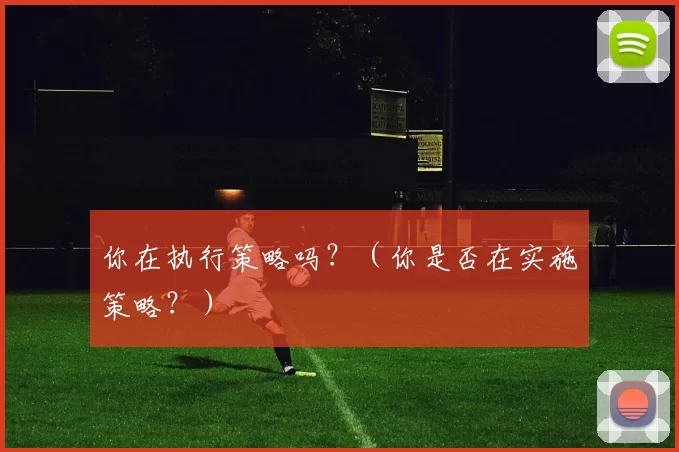 你在执行策略吗？（你是否在实施策略？）
