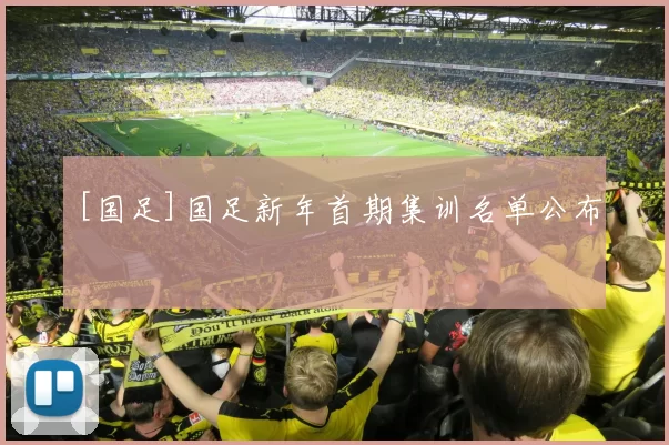 [国足]国足新年首期集训名单公布